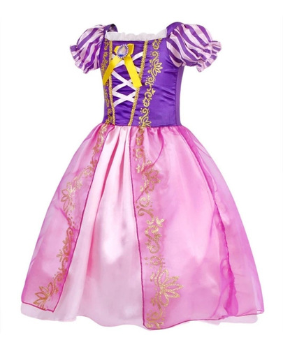 Disfraz Vestido Princesa Rapunzel Enredados+ Accesorios