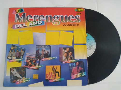 Los Merengues Del Año Vol 9 Lp Vinilo Victoria 1995 Colombia