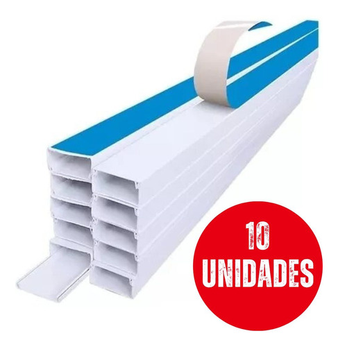 Canaleta Blanca 30x13 - 2 Mts Autoadhesiva X 10 Unidades