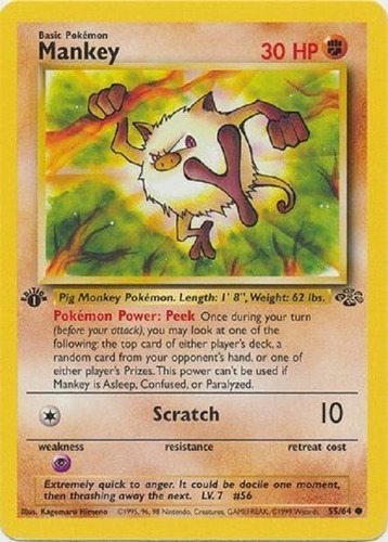 Mankey 55/64 Comun Pokemon Tcg