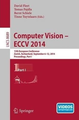 Computer Vision -- Eccv 2014 - Tomas Pajdla (paperback)