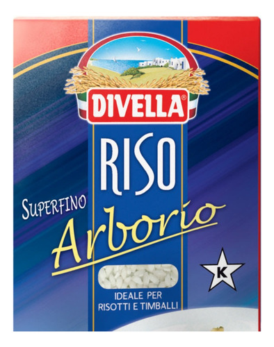 Arroz Arborio  Divella 1kg