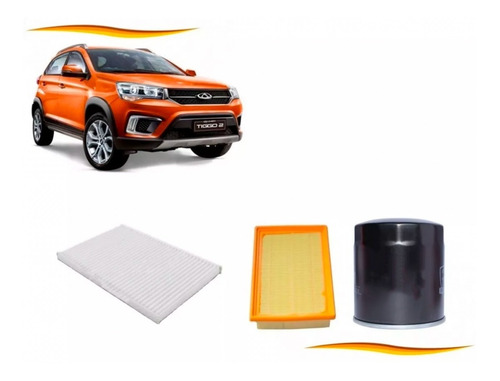 Kit Filtros Chevrolet Tiggo 2 1.5 17 - 22 Aire Aceite Polen