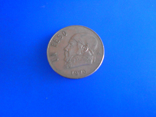 Moneda 1 Peso Mexicano - Año 1970