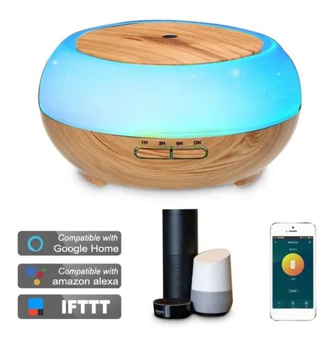 Difusor Humidificador Wifi Compatible Con Alexa Y Google H.