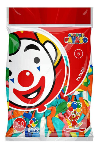 Bolsa C/100 Globos Payaso #5