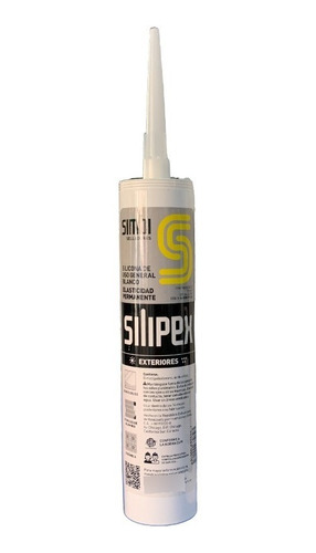 Silicona Silipex Uso General Antihongos (blanco) - Simbi