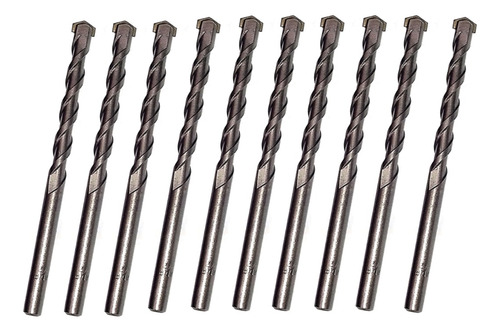 Brocas Para Concreto 3/8x6 Pastilla Carburo Tungsteno 10 Pz