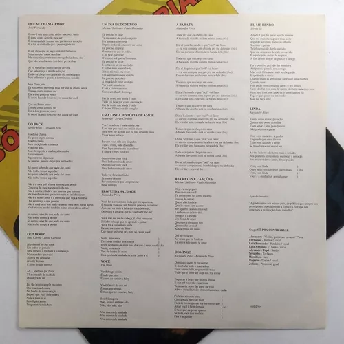 Lp Vinil Só Pra Contrariar - 1993