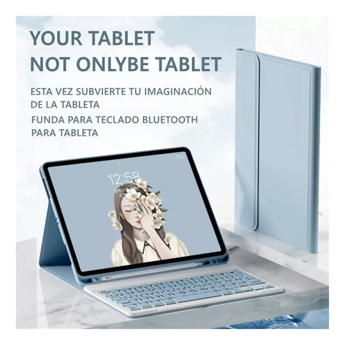Funda Con Teclado For Samsung Galaxy Tab S8/s7 Y P610/p615