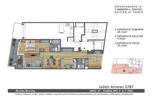 Imagen 15 de 20 de Departamento En Venta Barrio Norte Monoambiente Divisible