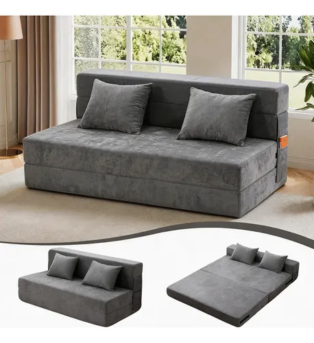 Furrific Con Almohadasofá Cama Acogedor Cama Doble Plegable