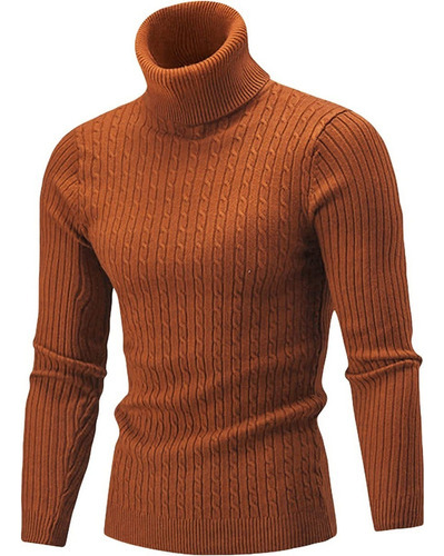 Ropa De Hombre Casual Suéter De Hombre De Cuello Alto