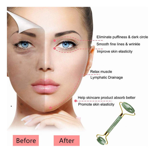 Jade Roller Y Gua Sha Set Ysrisny Para Rostro Antienvejecimi