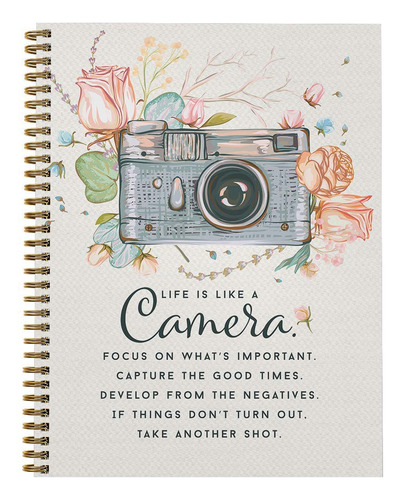 Camara De Tapa Blanda De 8.5 X 11 Pulgadas, Cuaderno Motivac