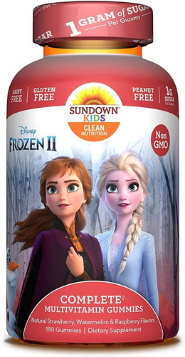 Sundown Kids Frozen 2 Gomitas Multi Vitaminas Niños 180un.