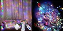 Comprar Luces De Navidad Cascadas Multicolor 2.5mts Led Conector Usb
