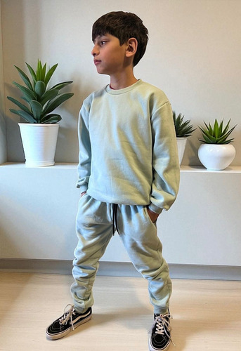 Conjunto Jogging Buzo Niño Friza Algodón Unisex Premium