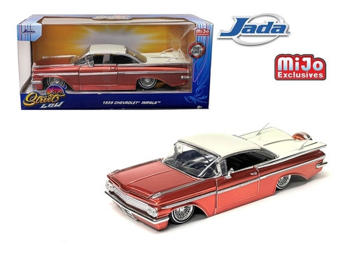 Jada 1:24 1959 Chevrolet Impala Street Low Lowrider Rojo 