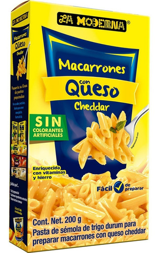 Pasta La Moderna Macarrones Con Queso 200g