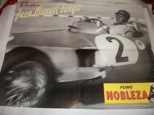 Poster J. M.fangio Campeon Mundial - Copas - Etc. Lote