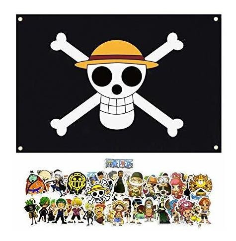 Bandera Piratas 35,5 X 23,6 Poliéster Luffy One Piece Jolly