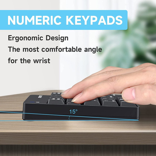 Imagen 3 de 7 de Teclado Numérico Portátil De 19 Teclas Usb Contabilidad