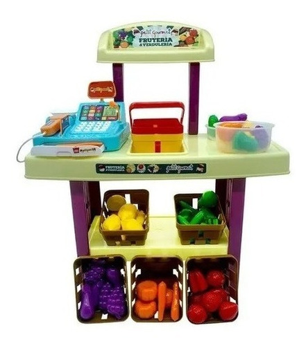 Imagen 1 de 6 de Petit Gourmet Fruteria Verduleria Con Caja Registradora 2009