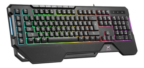 Teclado Usb Gaming Delux K9600 Rgb Pc Laptop Gamer