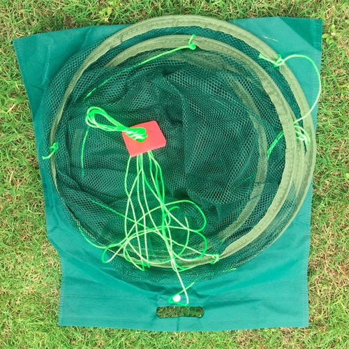 Red De Pesca Plegables Circulo. 80 Cms. Trampa. Envio Gratis