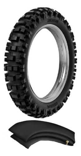Pneu Traseiro E Câmara 110/100-18 Rw33 Tornado Xre300 Crf230