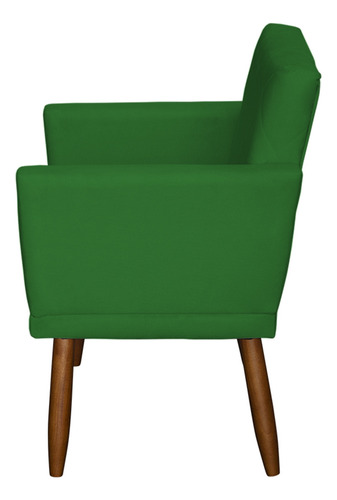 Kit 4 Poltronas Para Sala De Espera Reforçadas Com Base Cor Verde Desenho Do Tecido Suede Liso
