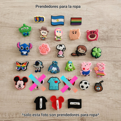 Pins Pines Adornos Para Zuecos Gomones Croks Combo X 6 Elegi