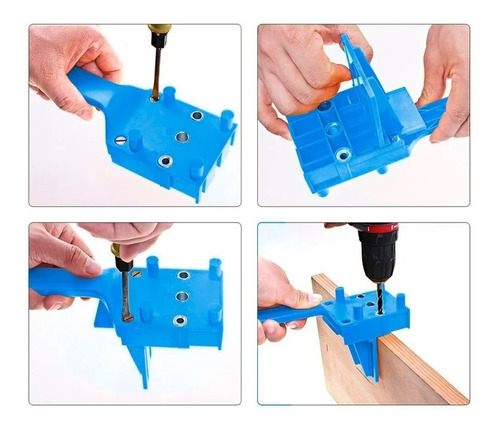 Imagen 8 de 8 de Pack Guía Para Tarugo Unión Invisibles Con Accesorios