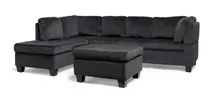 Comprar Sala Brynn  Suede Gris Derecha Sofa Salas Muebles Sillones 