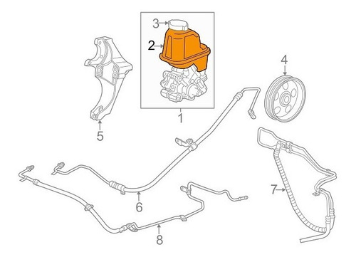Deposito Bomba Dir. Hidraulica Original Chevrolet Captiva