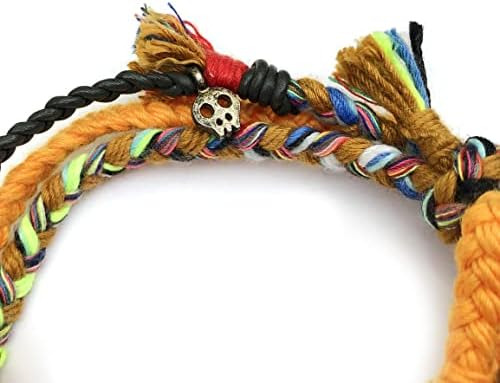Ccnmade 3mix.71 Pulsera De Hilo De Cuero De Deseo En Capas R