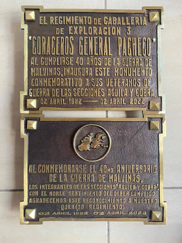 Placa 40x30 Bronce