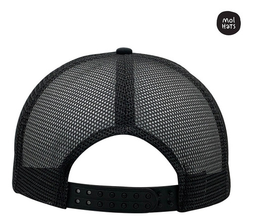 Imagen 4 de 6 de Gorra Trucker Camionera Lisa Frente Color Calidad Premium