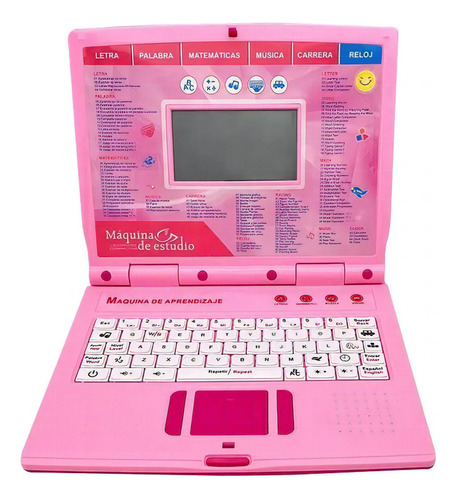 Computadora Educativa Para Niños, Computadora Portátil, Jugu Color Rosa