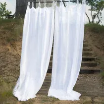 Comprar Cortina X 2 En Gasa De Algodón Para Galería, Gazebo, Pérgola