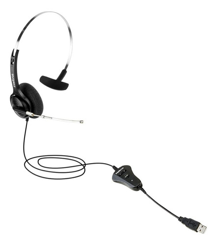 Headset Fone Usb Intelbras Telemarketing Callcenter Ths 40
