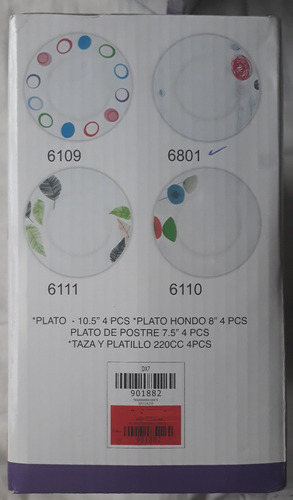 Imagen 2 de 4 de Set De Vajillas De Porcelana De *20 Piezas*