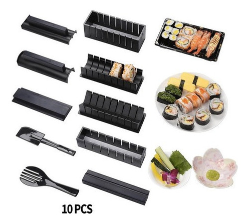 Juego De 10 Piezas Completas Para Hacer Sushi