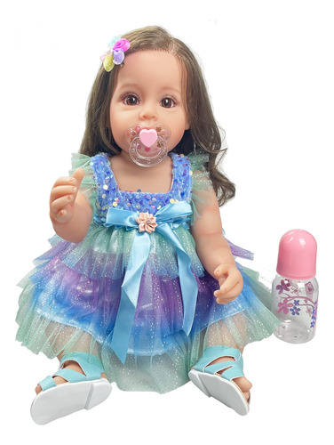 Playsky Reborn Baby Dolls Girl, Hermosa Muñeca Realista De.