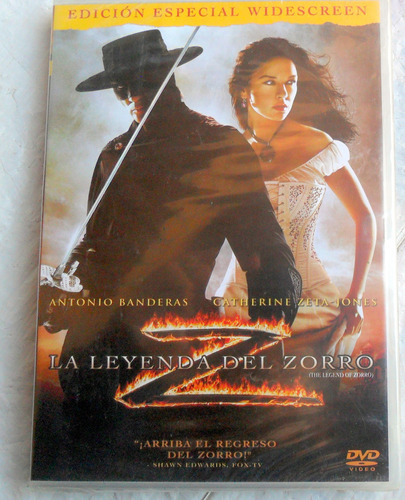 Dvd La Leyenda Del Zorro, Antonio Banderas, Cath. Zeta-jon