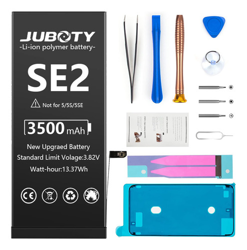 Juboty Batera De 3500 Mah Para iPhone Se2 2020, Batera Inter