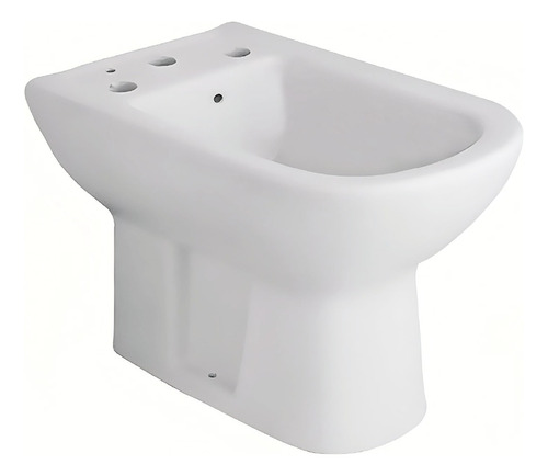 Bidet 3 Agujeros Blanco De Loza Para Baño Amalfi Piazza