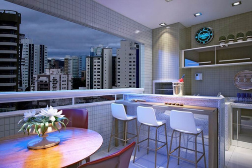 Imagem 4 de 19 de Apartamento, 1 Dorms Com 57.86 M² - Tupi - Praia Grande - Ref.: Jrg477 - Jrg477
