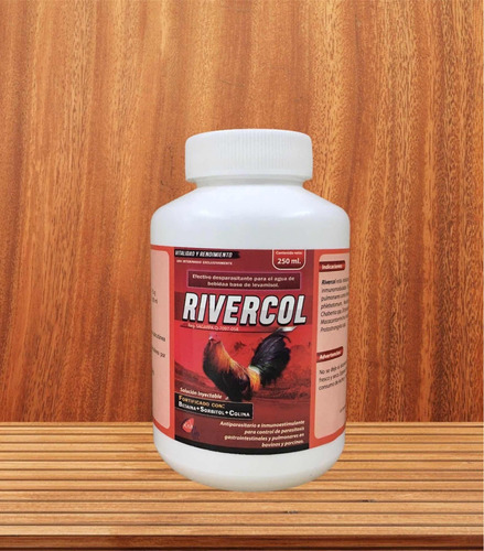 Rivercol 1 Litro Desparasitante Para Gallos Amplio Espectro